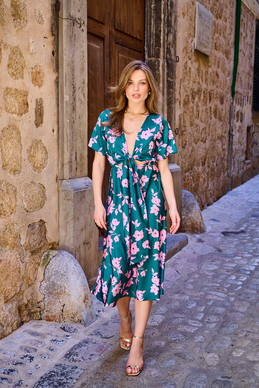Sukienka midi dwustronna Verde Ragazza