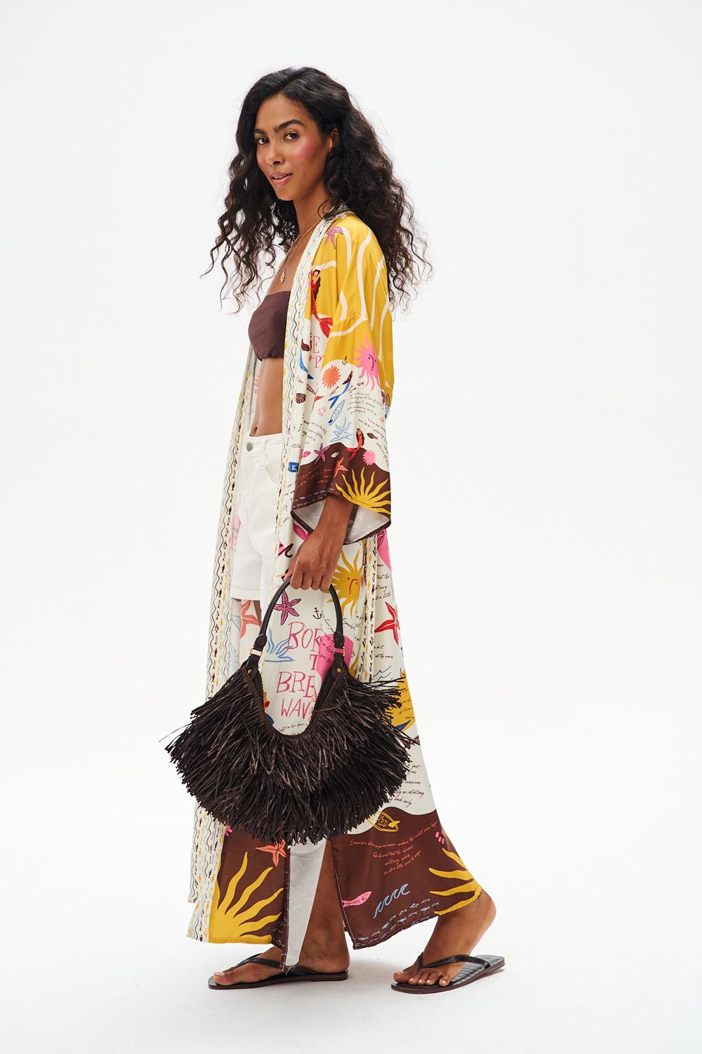 Kimono Born To Break Waves