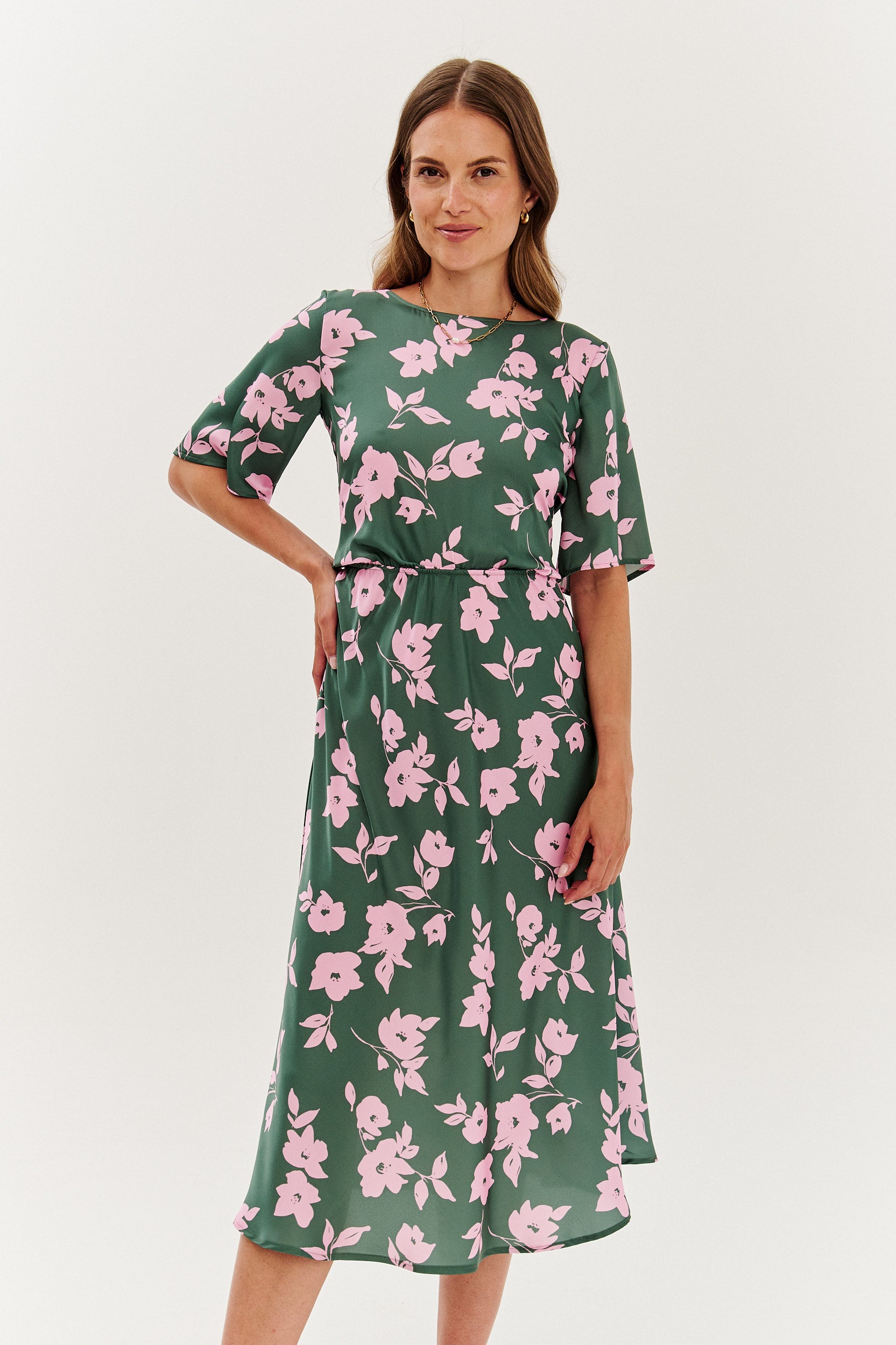 Sukienka midi dwustronna Verde Ragazza