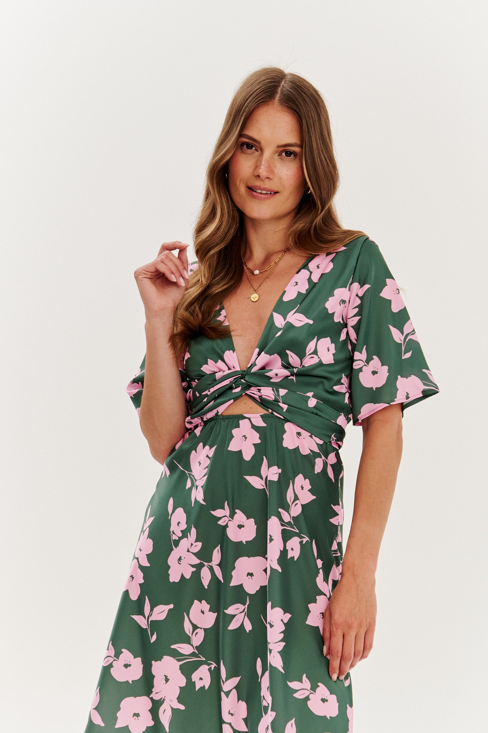 Sukienka midi dwustronna Verde Ragazza