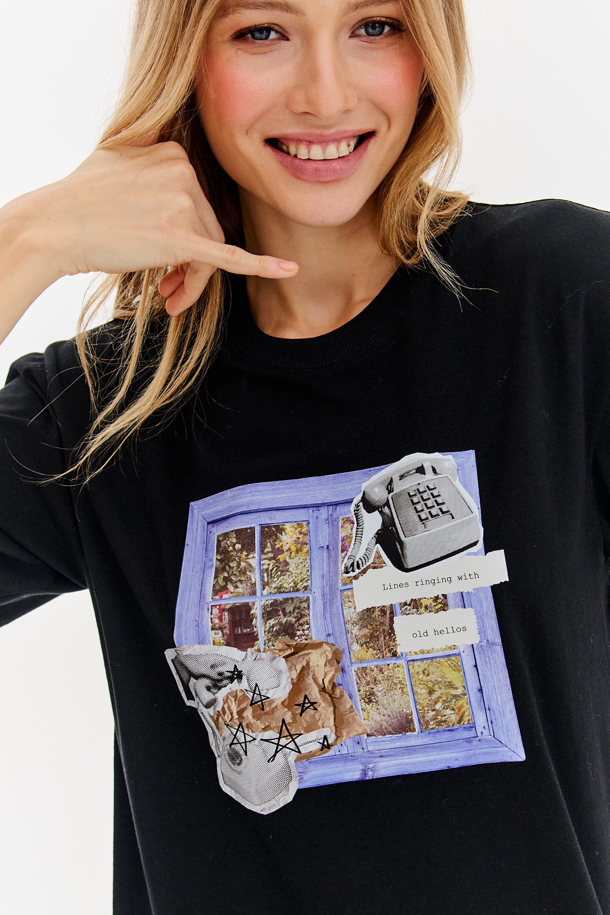 T-shirt Old Hello
