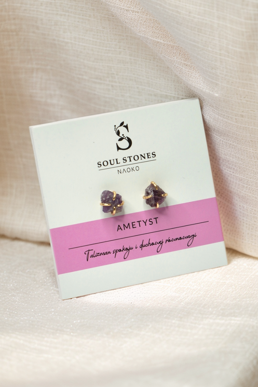 Kolczyki Soul Stones Amethyst